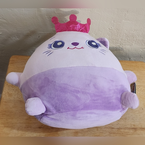 Purple Cat Plush with Crown - Picture 5 of 8